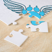 エンジェル・ペット・ポーズ・イン・ブルー ジグソーパズル (側面)