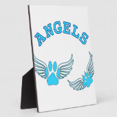 エンジェル・ペット・ポーズ・イン・ブルー フォトプラーク (側面)