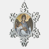 エンジェル・マイケル スノーフレークピューターオーナメント (右)