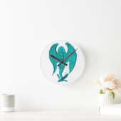 エンジェル ラウンド壁時計 (ホーム)