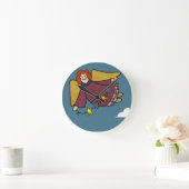 エンジェル ラウンド壁時計 (ホーム)