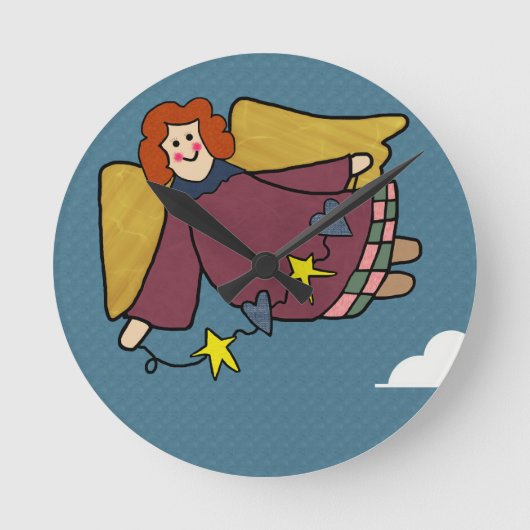 エンジェル ラウンド壁時計 (正面)