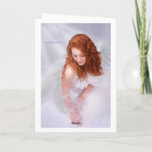 エンジェル「リフレクション」クリスマスグリーティングカード シーズンカード (裏面)