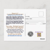 エンジェル・レスキュー9-11形見のはがき ポストカード (裏面)