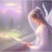 エンジェル – 取り外し可能ビニール –  シール (正面)