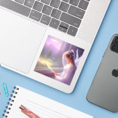 エンジェル – 取り外し可能ビニール –  シール (ノートパソコンとiPhone)