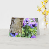 エンジェル 哀悼 カード (黄色い花)