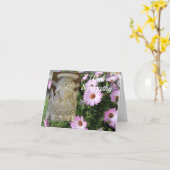 エンジェル 哀悼 カード (黄色い花)