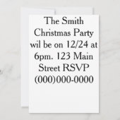 エンジェル 招待状 (裏面)