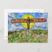 エンジェル(水色) ポストカード (正面/裏面)