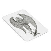 エンジェル – 白黒デザイン マグネット (右側)