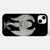 エンジェル – 白黒デザイン Case-Mate iPhoneケース (裏面 (横))