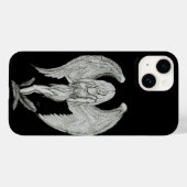 エンジェル – 白黒デザイン Case-Mate iPhoneケース (裏面 (横))