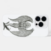 エンジェル – 白黒デザイン Case-Mate iPhoneケース (裏面 (横))