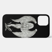 エンジェル – 白黒デザイン Case-Mate iPhoneケース (裏面 (横))