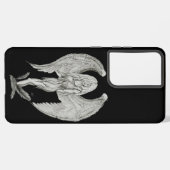 エンジェル – 白黒デザイン SAMSUNG GALAXYケース (左側面)