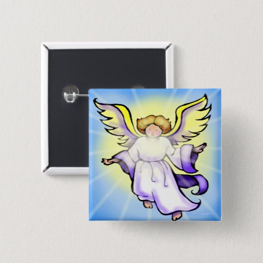 エンジェル 缶バッジ (正面&裏面)