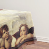 エンジェル/翼のあるチェリュブ,雲ラファエロSanzio テーブルクロス (インサイチュ)