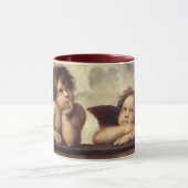 エンジェル/翼のあるチェリュブ，雲ラファエロSanzio マグカップ (中央)