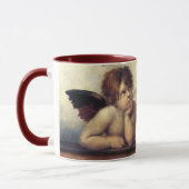 エンジェル/翼のあるチェリュブ，雲ラファエロSanzio マグカップ (左)