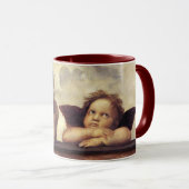 エンジェル/翼のあるチェリュブ，雲ラファエロSanzio マグカップ (正面右)