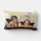 エンジェル/翼のあるチェリュブ，雲ラファエロSanzio T ランバークッション (裏面)