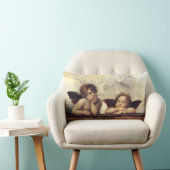 エンジェル/翼のあるチェリュブ,雲ラファエロSanzio T ランバークッション (椅子)