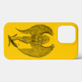 エンジェル – 黒と黄色のデザイン Case-Mate iPhoneケース (裏面 (横))