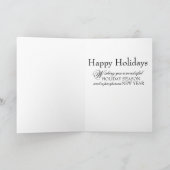 エンジェル、5" x 7"折り畳みクリスマスグリーティングカード カード (内部)