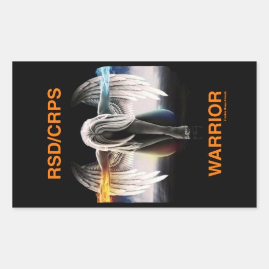 エンジェル…RSD/CRPS 長方形シール (正面)