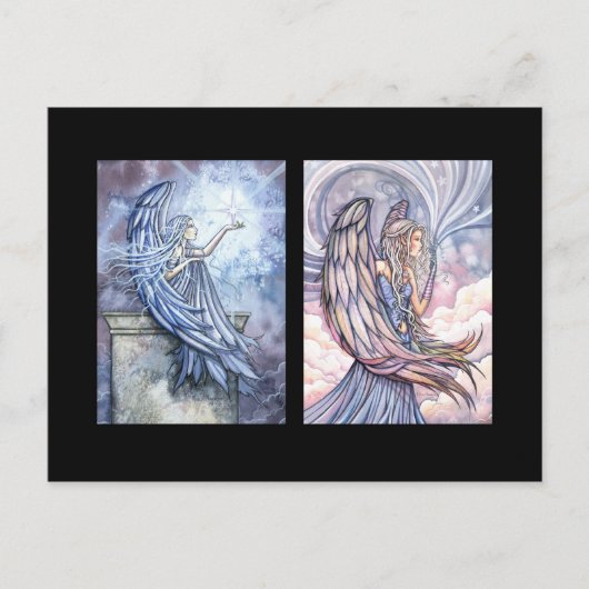 エンジェルACEOカードバイモリー・ハリソン ポストカード (正面)