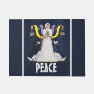 エンジェルPEACEパーソナライズフロアマット ドアマット
