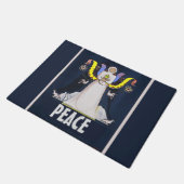 エンジェルPEACEパーソナライズフロアマット ドアマット (アングル)