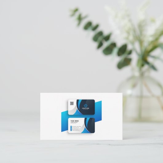 エンジニアおよびビジネス会社向け名刺 名刺 (スタンド正面)