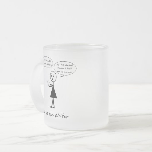 エンジニアおよび作家のマグ フロストグラスマグカップ (正面左)