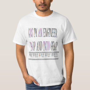 エンジニアおよび修正を行う人のために設計 Tシャツ