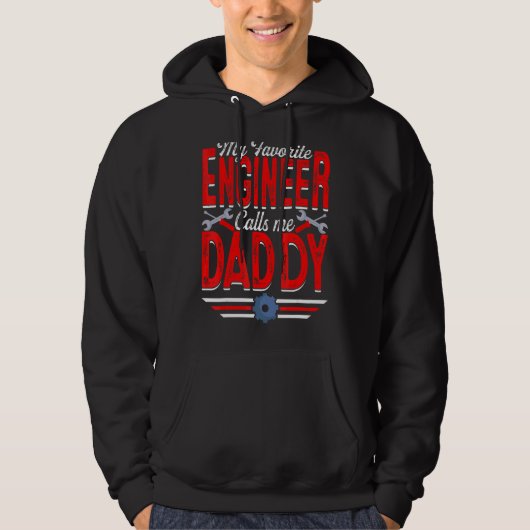 エンジニアお気に入りのが私をDaddy Enginereriと呼ぶ パーカ (正面)