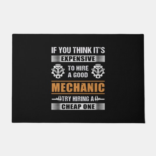 エンジニアが優秀な整備士エンジニアを雇う ドアマット (正面)