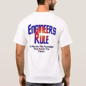 エンジニアが男性のAdidas Zipジャケットを支配 Tシャツ (裏面)