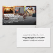 エンジニアが設計図を見る | ブルーカラー 名刺 (正面/裏面)