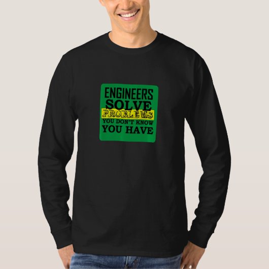 エンジニアがTシャツで問題を解決 Tシャツ (正面)