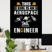 エンジニアこの女の子は航空宇宙技師だ ポスター (ホームオフィス)