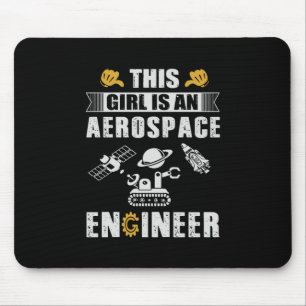 エンジニアこの女の子は航空宇宙技師だ マウスパッド