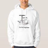 エンジニアだって言ったら信じてね T定規Tシャツ パーカ (正面)