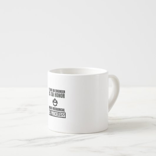 エンジニアであることは、機械であることの名誉である エスプレッソカップ (正面右)