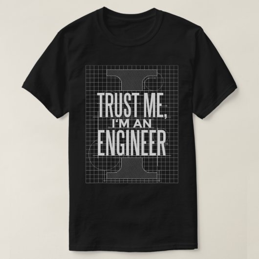 エンジニアとして私を信頼する Tシャツ (デザイン正面)