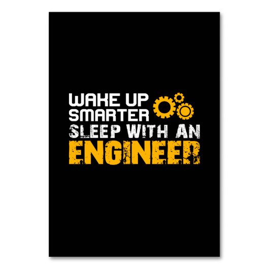 エンジニアと睡眠を取る テーブルナンバー (正面)