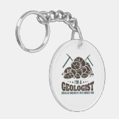 エンジニアにはヒーローが必要なため、私は地質学者だ キーホルダー (正面左)