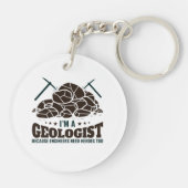 エンジニアにはヒーローが必要なため、私は地質学者だ キーホルダー (裏面)