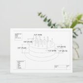 エンジニアのお誕生日ケーキ招待状 カード (スタンド正面)